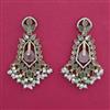 Indo Western Pearl Earring with Mehndi Plating
