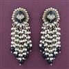 Indo Western Pearl Earring With Mehndi Plating