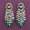 Indo Western Pearl Earring With Mehndi Plating