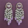 Indo Western Pearl Earring With Mehndi Plating