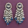 Indo Western Pearl Earring With Mehndi Plating