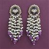 Indo Western Pearl Earring With Mehndi Plating
