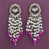 Indo Western Pearl Earring With Mehndi Plating