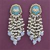 Indo Western Pearl Earring With Mehndi Plating