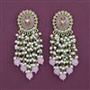Indo Western Pearl Earring With Mehndi Plating