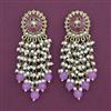 Indo Western Pearl Earring With Mehndi Plating