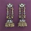 Indo Western Jhumki with Mehndi Plating