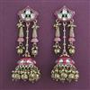 Indo Western Jhumki with Mehndi Plating