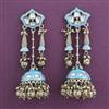 Indo Western Jhumki with Mehndi Plating