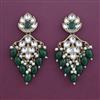 Indo Western Pearl Earring with Mehndi Plating
