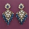 Indo Western Pearl Earring with Mehndi Plating