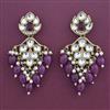Indo Western Pearl Earring with Mehndi Plating