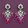 Indo Western Pearl Earring with Mehndi Plating