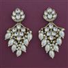 Indo Western Pearl Earring with Mehndi Plating