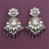 Indo Western Pearl Earring with Mehndi Plating