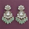 Indo Western Pearl Earring with Mehndi Plating