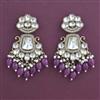 Indo Western Pearl Earring with Mehndi Plating