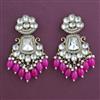 Indo Western Pearl Earring with Mehndi Plating
