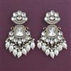 Indo Western Pearl Earring with Mehndi Plating