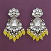 Indo Western Pearl Earring with Mehndi Plating