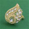 Indo Western Adjustable Ring With Gold Plating
