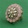 Indo Western Adjustable Ring With Mehndi Plating