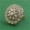 Indo Western Adjustable Ring With Mehndi Plating