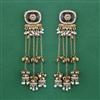 Indo Western Pearl Earring With Mehndi Plating