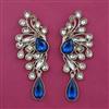 Indo Western Long Earring with Mehndi Plating