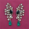 Indo Western Long Earring with Mehndi Plating
