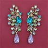 Indo Western Long Earring with Mehndi Plating