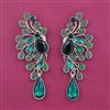 Indo Western Long Earring with Mehndi Plating