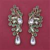 Indo Western Long Earring with Mehndi Plating