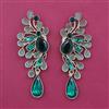 Indo Western Long Earring with Mehndi Plating