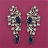 Indo Western Long Earring with Mehndi Plating