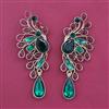 Indo Western Long Earring with Mehndi Plating