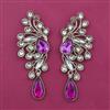 Indo Western Long Earring with Mehndi Plating