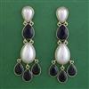 Indo Western Pearl Earring with Mehndi Plating