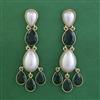 Indo Western Pearl Earring with Mehndi Plating