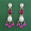Indo Western Pearl Earring with Mehndi Plating
