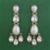 Indo Western Pearl Earring with Mehndi Plating
