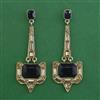 Indo Western Long Earring with Mehndi Plating