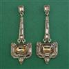 Indo Western Long Earring with Mehndi Plating