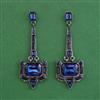 Indo Western Long Earring with Black Plating