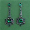 Indo Western Long Earring with Black Plating