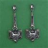 Indo Western Long Earring with Black Plating