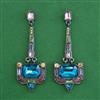 Indo Western Long Earring with Black Plating