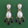 Indo Western Pearl Earring with Mehndi Plating