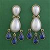 Indo Western Pearl Earring with Mehndi Plating