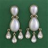 Indo Western Pearl Earring with Mehndi Plating